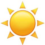 ☀️ Sonne Emoji — Bedeutung, Kopieren und Einfügen